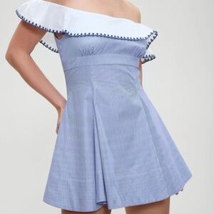 Frankies Bikinis Lilac Striped Mini Dress